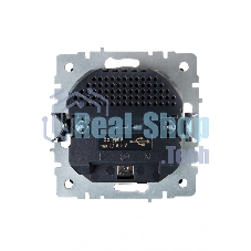 Розетка 1-местная IEK BRITE РЮш10-1-БрЧ (BR-R14-16-U21-D21-K02) 16А, с USB A+A 2.1А, с заземлением с защитными шторками, черный