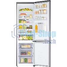 Холодильник Samsung RB38C600DSA/EF серебристый двухкамерный 276/114л морозилка снизу, No Frost