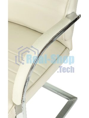 Кресло Бюрократ T-8010-LOW-V бежевый, экокожа