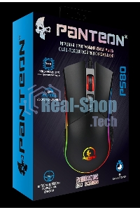 Мышь проводная Jet.A Panteon PS80 черный, 5000 dpi, USB, кнопки - 9