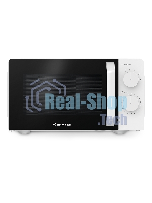 Микроволновая печь BRAYER BR2507, 700 Вт, 20 л, механическое управление, 6 уровней мощности