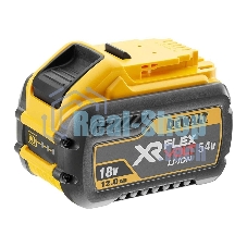Аккумулятор DeWalt DCB548-XJ 54 В XR FLEXVOLT Li-Ion, нарпяжение: 18 и 54 В, 12.0 А·ч, XR 18.0 В