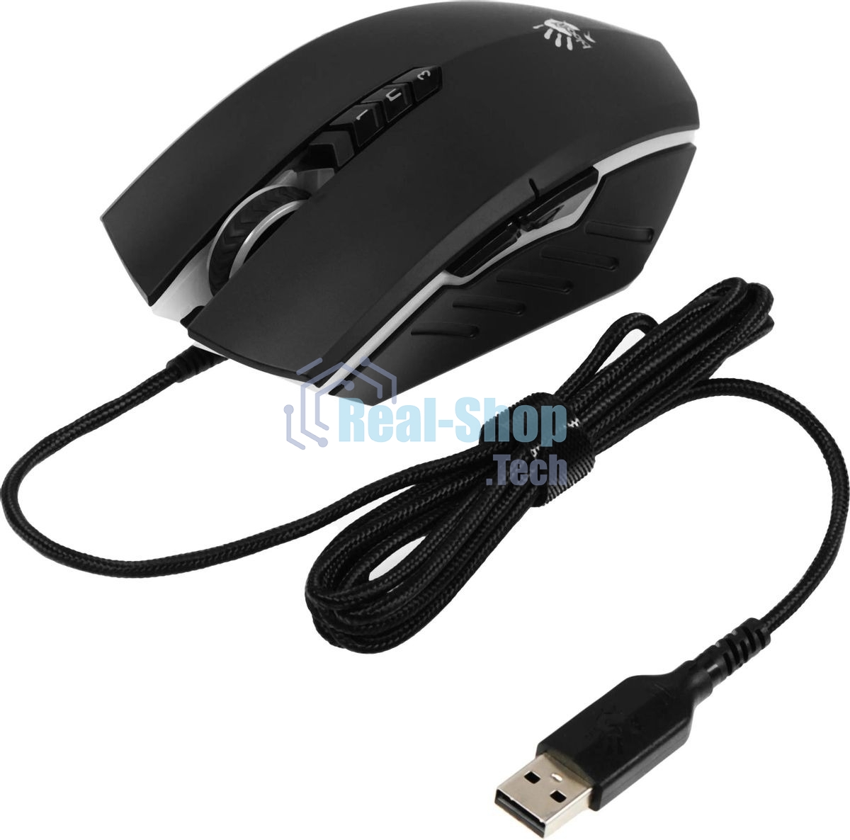 Мышь проводная A4Tech Bloody A70 черный, 6200 dpi, USB, кнопки - 8