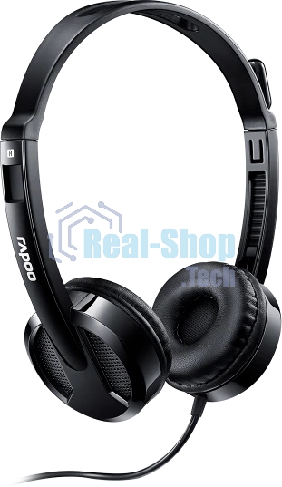 Гарнитура Rapoo H120 чёрный, проводная, USB