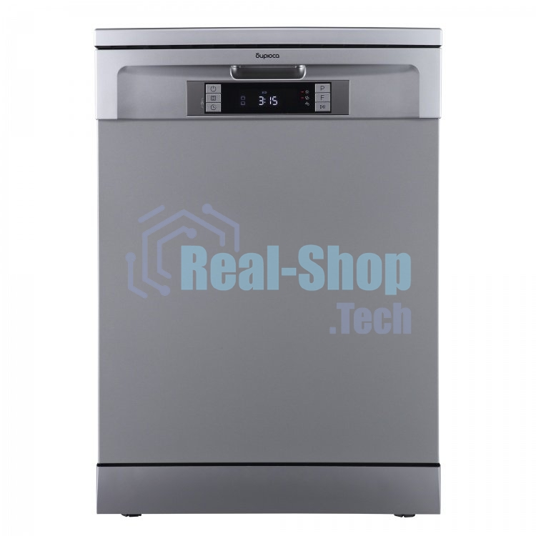 Посудомоечная машина Бирюса DWF-614/6 M, серый, 59.8 см, 14 компл., 49 дБ, класс A++