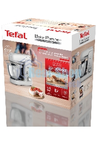 Кухонная машина Tefal Bake Partner QB520B38, серый/серебристый