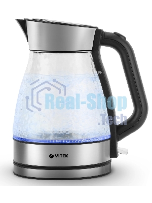 Чайник электрический Vitek VT-8808 1.7л. 2200Вт разноцветный корпус: стекло/металл