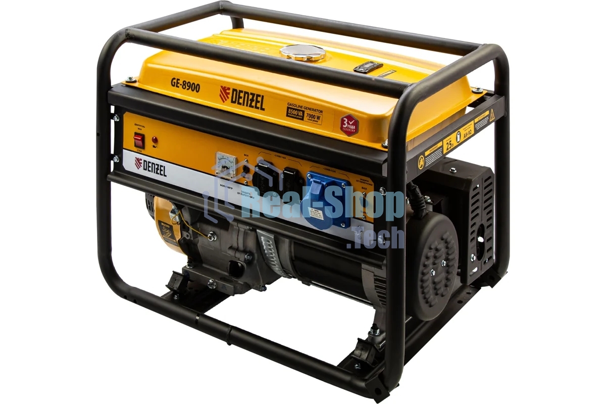 Электрогенератор бензиновый Denzel GE 8900, 8.5 кВт, 99 дБ, 86 кг
