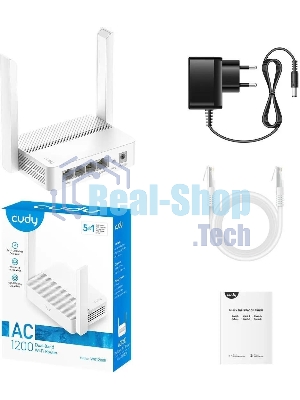 Роутер беспроводной Cudy WR1200E AC1200 10/100BASE-TX