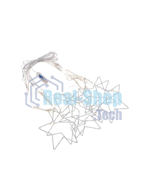 Гирлянда Neon-night светодиодный занавес из росы с фигурами звезд IP20 USB + пульт управления тепл. бел.