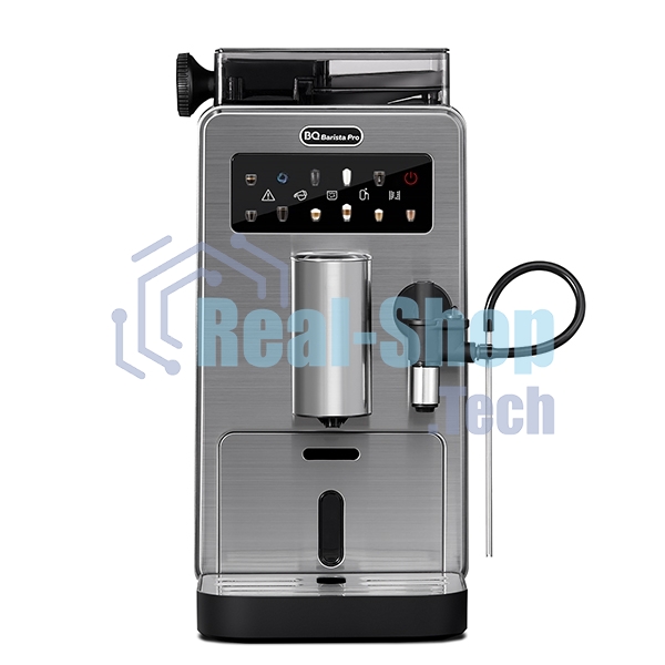 Кофемашина автоматическая BQ CM9003 серебристый/черный, исп. кофе - зерновой, 2 л, 1450 Вт, 15 бар