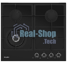 Газовая варочная панель Hotpoint HGS 62F/BK, независимая, черный