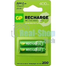 Аккумулятор GP Smart Energy 40AAAHCV-2CRSBC2 AAA NiMH 400mAh (2шт)