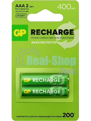 Аккумулятор GP Smart Energy 40AAAHCV-2CRSBC2 AAA NiMH 400mAh (2шт)