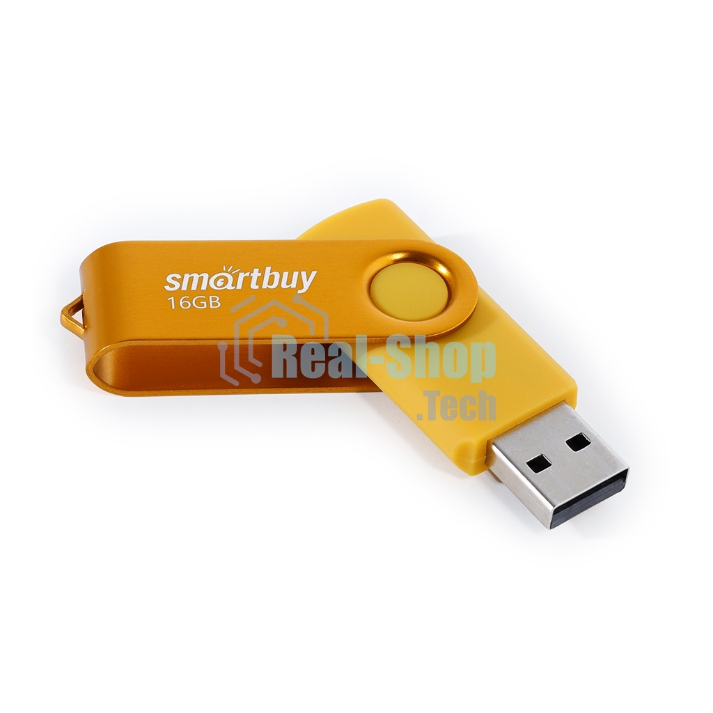 Флешка USB Smartbuy R/W (SB016 Gb2TWY) UFD 2.0 016 Gb Twist желтый