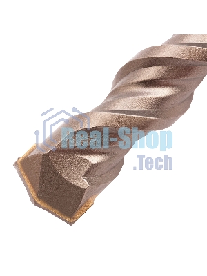 Бур по бетону Denzel двойная спираль, Cobalt W-tip, 20x310 мм, SDS PLUS