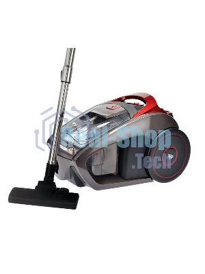 Пылесос Kelli KL-8007 серый/красный, 420/2400 Вт, уборка сухая, пылесборник контейнер 2 л