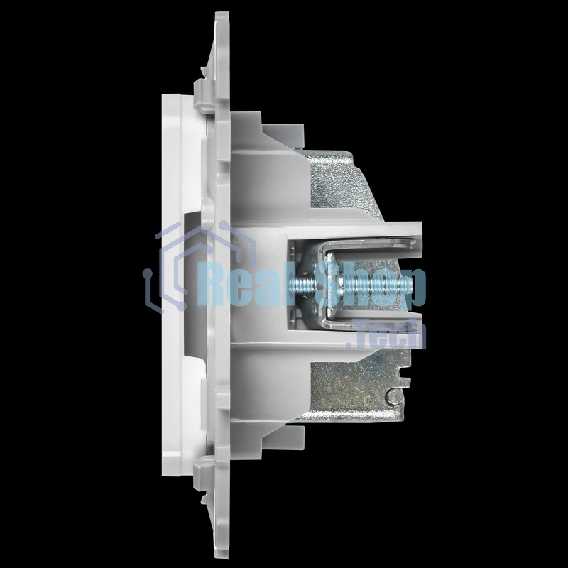 Розетка TV экранированная проходная тип M РТВм-1-1-2-ФлБ белый FLITE
