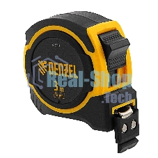 Рулетка Denzel 3м х 16мм, двухкомп. корпус, магнитный обрезиненный зацеп