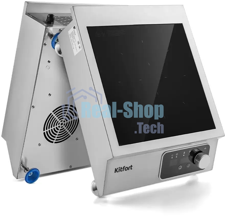 Плита настольная индукционная Kitfort КТ-143 серебристый/черный стеклокерамика (настольная)