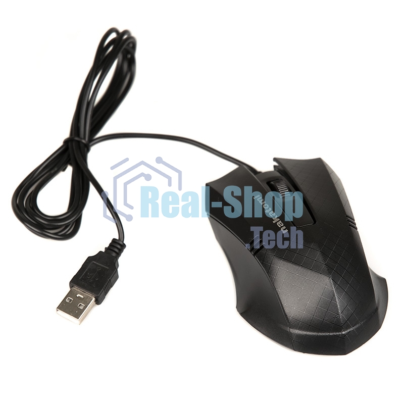 Мышь проводная Nakatomi MON-04U черный, 800 dpi, USB, кнопки - 3