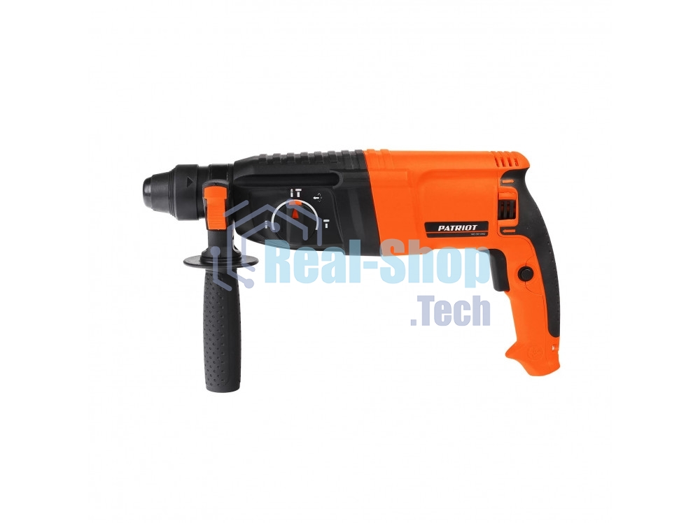 Перфоратор Patriot RH 282, 1075Вт, 4900уд/мин, 1300об/мин, 3,3Дж, макс. диаметр 28мм, 3 режима работы, глубиномер, кейс, щеточный реверс