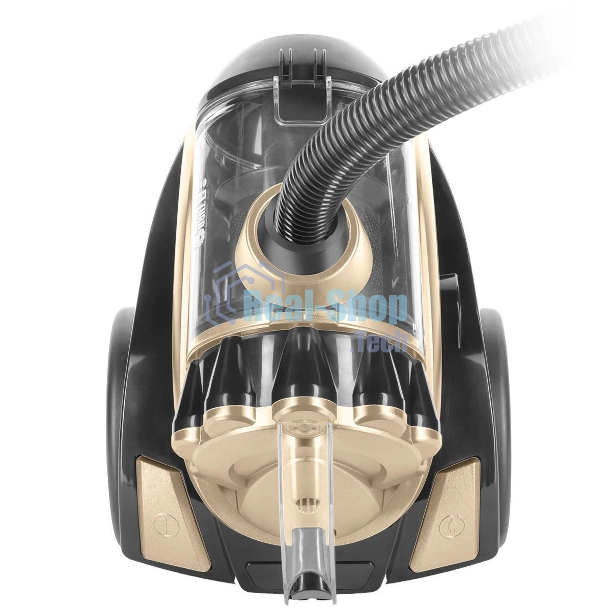 Пылесос Eurostek EVC-3002 черный/бежевый, 400/2200 Вт, уборка сухая, пылесборник контейнер 2.5 л