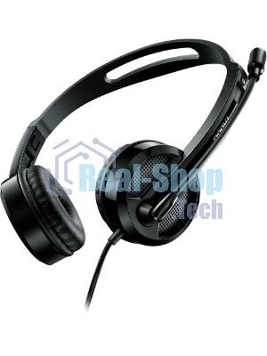 Гарнитура Rapoo H120 чёрный, проводная, USB