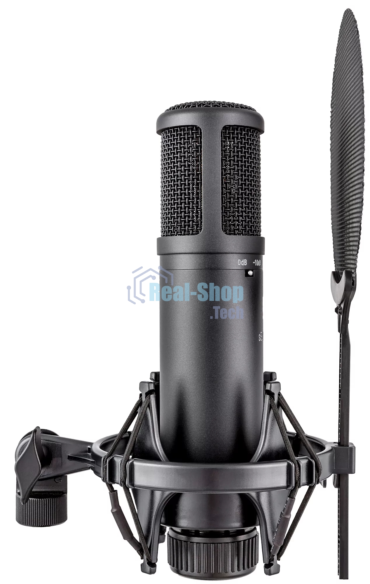 Микрофон конденсаторный sE Electronics SE 2200 20 Гц - 20 кГц, кардиоида, комплектация: металлический поп-фильтр, держатель типа паук, резьбовой переходник на микрофонную стойку
