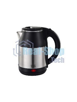 Чайник электрический HOMESTAR HS-1034 1,8л, нержавейка, черный (12)
