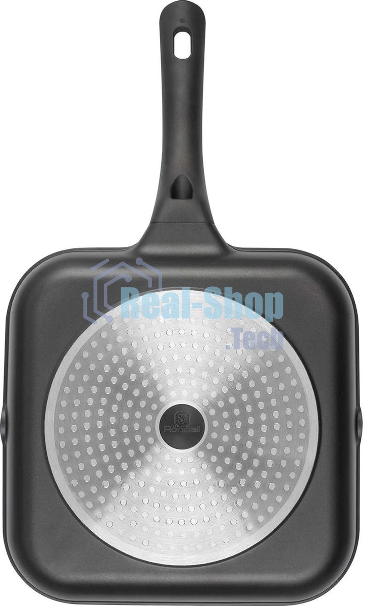 Сковорода-гриль Rondell Weiser RDA-1554, 28 см, без крышки, черный