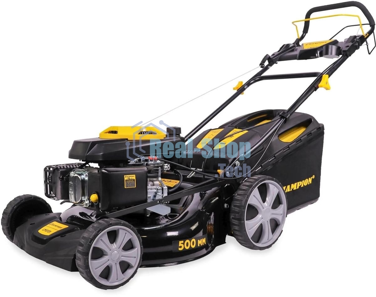 Газонокосилка Champion LM5131 бензиновая3кВт привод травосб. 60л ширина 51 см 36.5кг 3в1