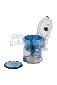 Пылесос BBK BV1501 белый/синий, 300/1600 Вт, уборка сухая, пылесборник контейнер, 2 л