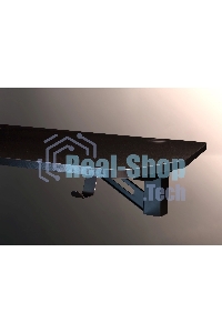 Стол игровой Cactus CS-GMD-BK-RGb столешница МДФ, черный каркас черный 136x60x75 см