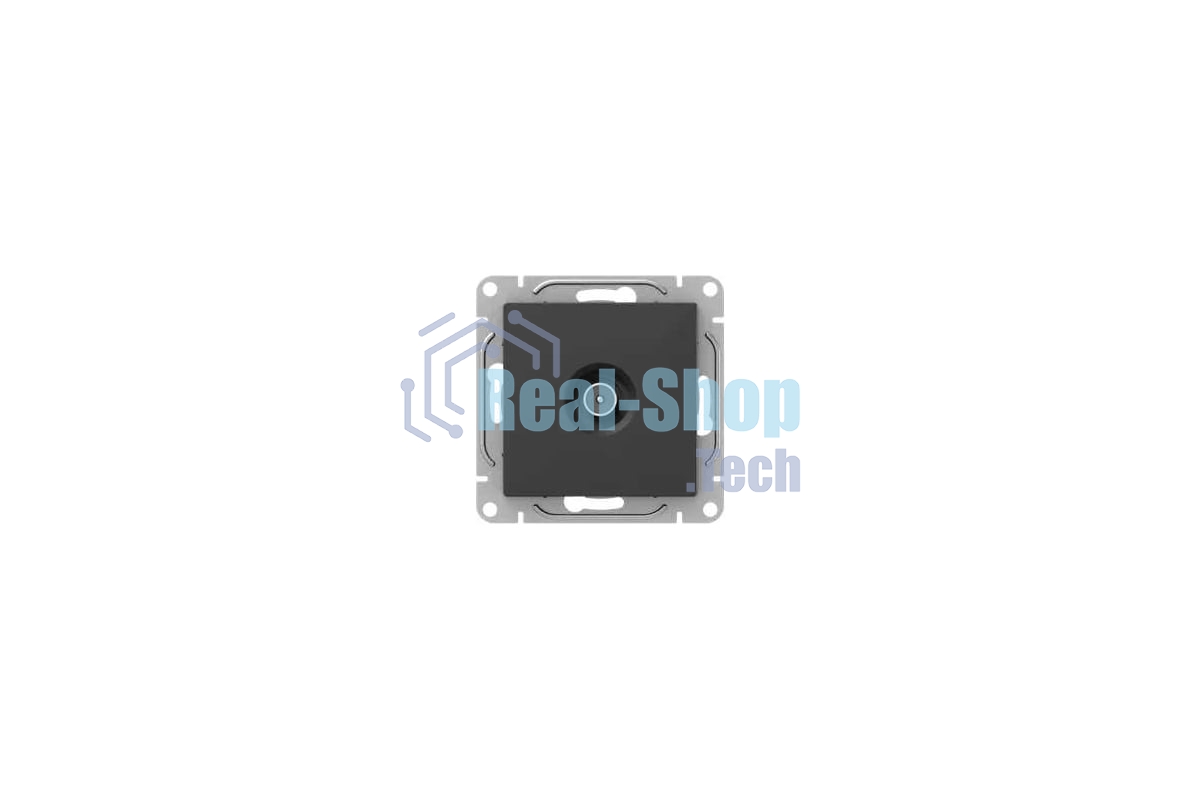 Механизм розетки TV EKF UP1-SOB-TV-3 Эпика, оконечная, черный