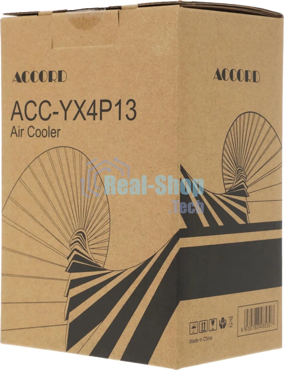 Устройство охлаждения(кулер) Accord ACC-YX4P13 ARGb Soc-AM5/AM4/1200/1700/1851 черный 4-pin 36.5dB Al+Cu 220W 740gr brown box