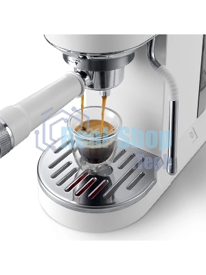Кофеварка рожковая DeLonghi EC890.WI белый, молотый, 1,1 л, 1450 Вт, 15 бар