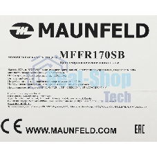 Морозильная камера Maunfeld MFFR170SB, черный, 206л, 4 ящика, 2 полки