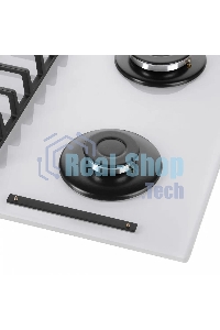 Газовая варочная панель Maunfeld EGHG.64.6CW/G, 4 конфорки, закаленное стекло, белый