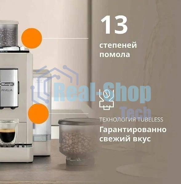 Кофемашина DeLonghi Rivelia EXAM440.35.BG, бежевый