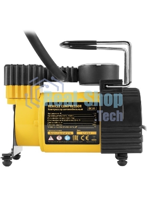 Компрессор автомобильный Denzel DС-20, 12 В, 10 атм., 35 л/мин