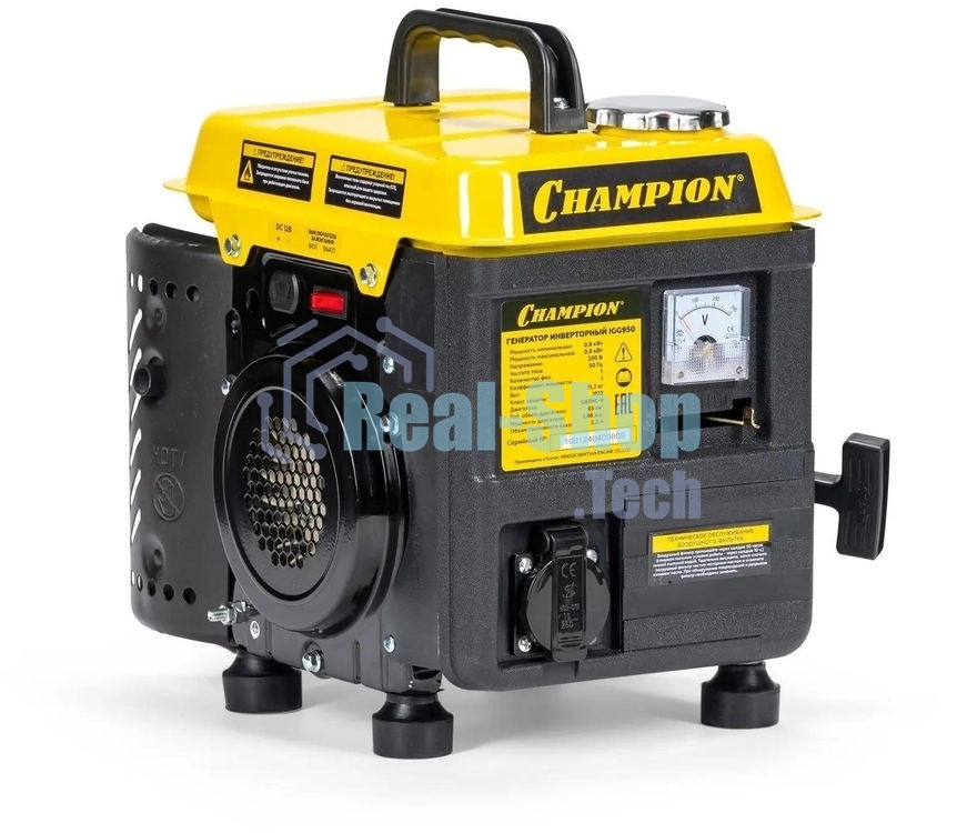 Генератор CHAMPION IGG9500.8/0.9кВт 1.86лс 2.2л 11.7кг 12v
