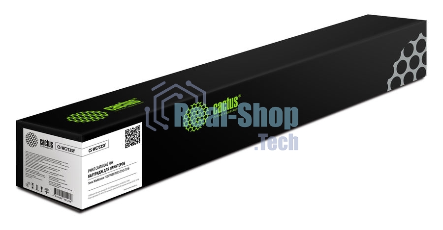 Картридж лазерный Cactus CS-WC7525Y 006R01518 желтый (15000 стр.) для Xerox WorkCentre 7525/7530/7535/7545/7556