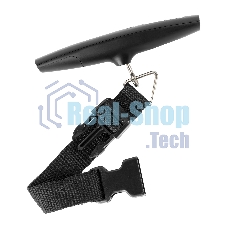 Безмен Galaxy LINE GL 2832, черный, сверхточная сенсорная система датчиков, ЖК-дисплей с подсветкой, макс. допустимый вес 50 кг, цена деления 50 г, функция обнуления массы тары, функция последовательного взвешивания, индикатор перегрузки, индикация низкого заряда элемента питания, крюк и ремень для взвешивания, элемент питания типа 