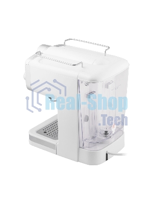 Кофеварка рожковая Maunfeld MF-735WH PRO белый, исп. кофе - молотый, 1.25 л, 1100 Вт, 15 бар