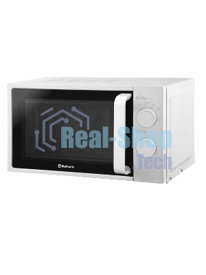 Микроволновая печь Sakura SA-7051W белый, 20 л, 700 Вт, переключатели - поворотный механизм