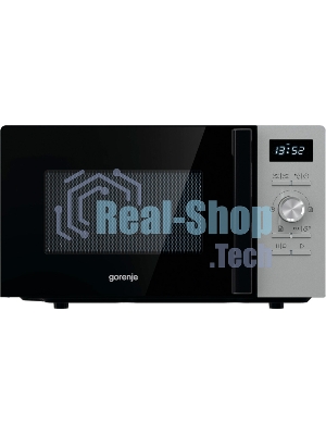 Микроволновая печь Gorenje MO20A4XH нержавеющая сталь/черный, 20 л, 800 Вт, переключатели - кнопки/поворотный механизм