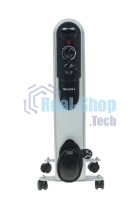 Обогреватель масляный Neoclima NC 9311, белый/черный, 2500 Вт, 25 м2, термостат