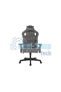 Кресло игровое Zombie Ghost Fabric серый Light-19 крестов. пластик