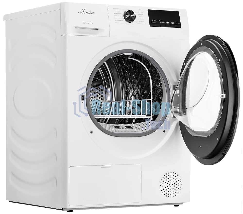 Сушильная машина MONSHER MDM 660 Blanc белый, 9 кг, сушка - тепловой насос, программ - 15, 60 x 85 x 68.5 см